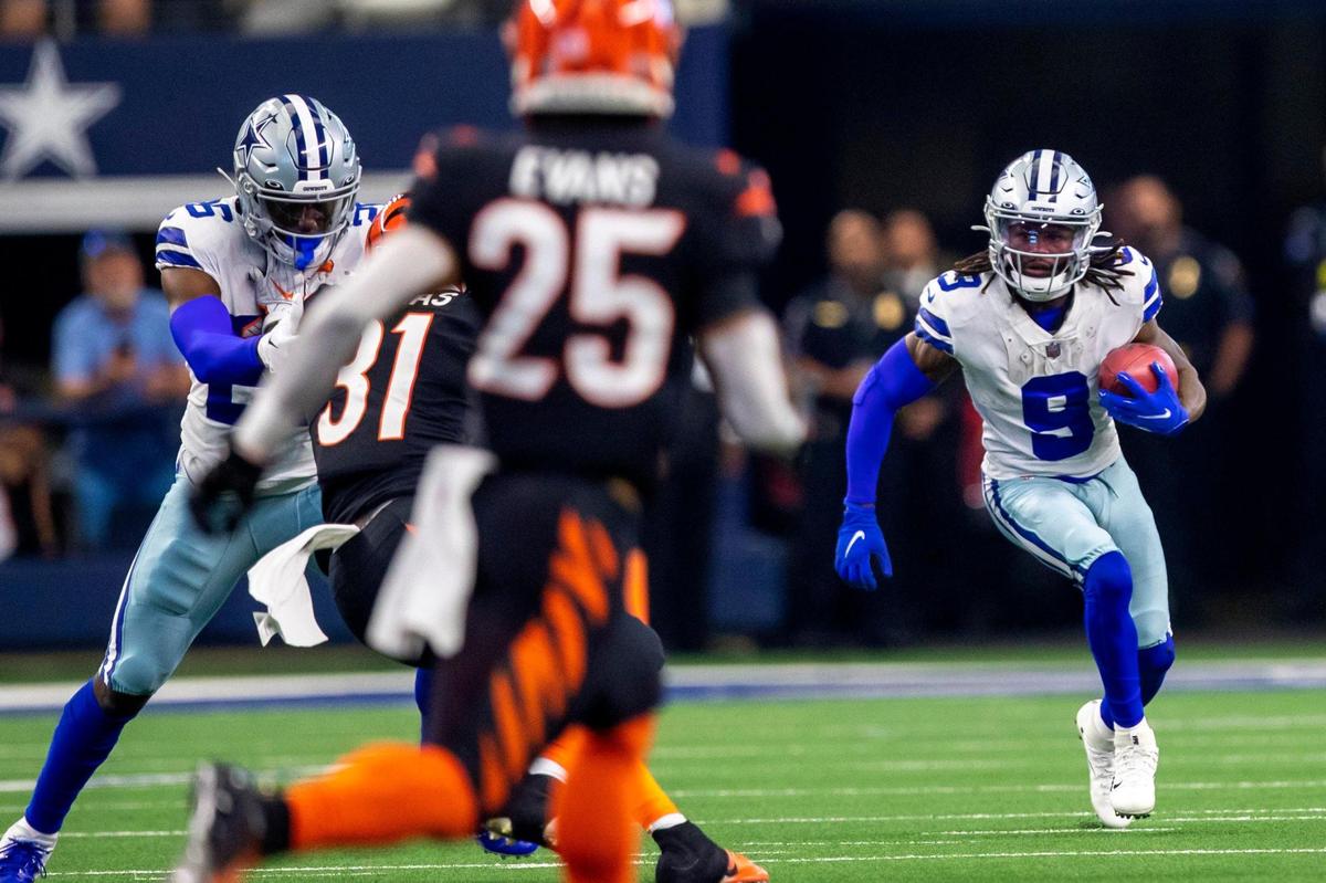 Dallas Cowboys wide receiver KaVontae Turpin avoid the defense during the second quarter of their game against the Cincinnati Bengals on Sunday, Sept. 18, 2022, at the AT&T Stadium in Arlington, Texas.