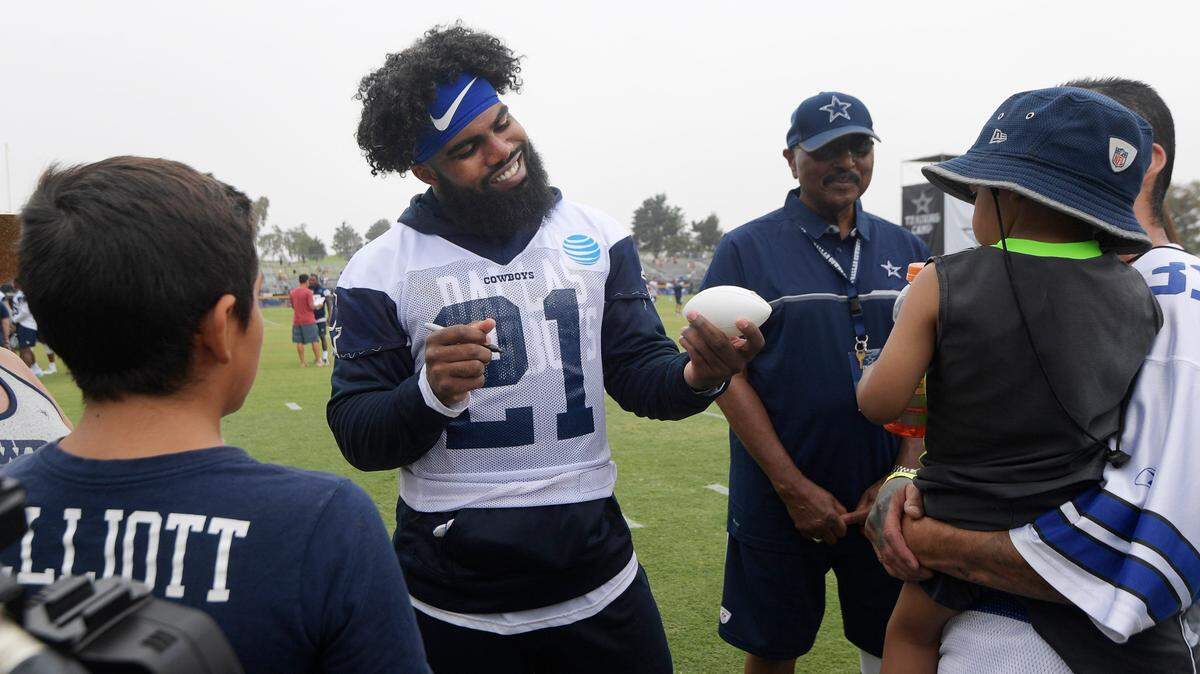 Dallas Cowboys owner Jerry Jones on Ezekiel Elliott: “His commitment and passion for winning is selfless”