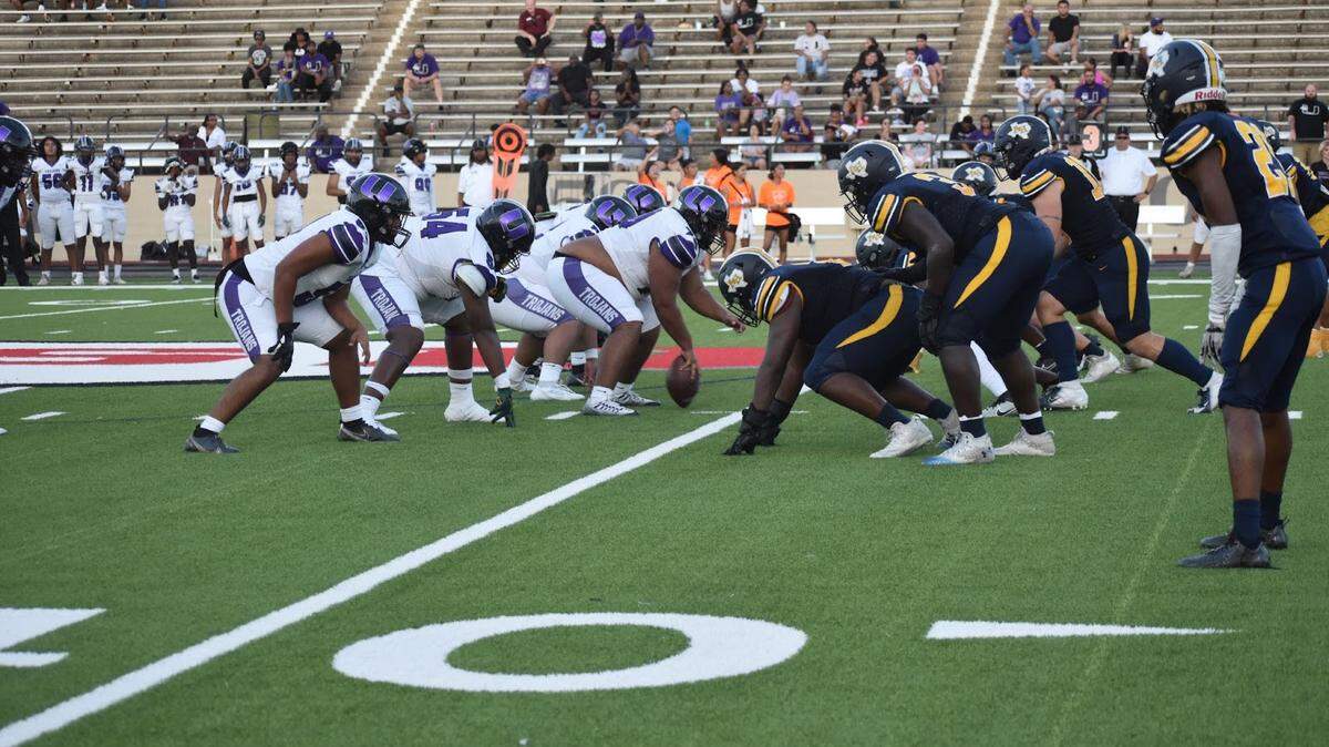 Waco University faces off against Arlington Heights during a high school football game at Farrington Field in Fort Worth, Texas Thursday, September 7, 2023.