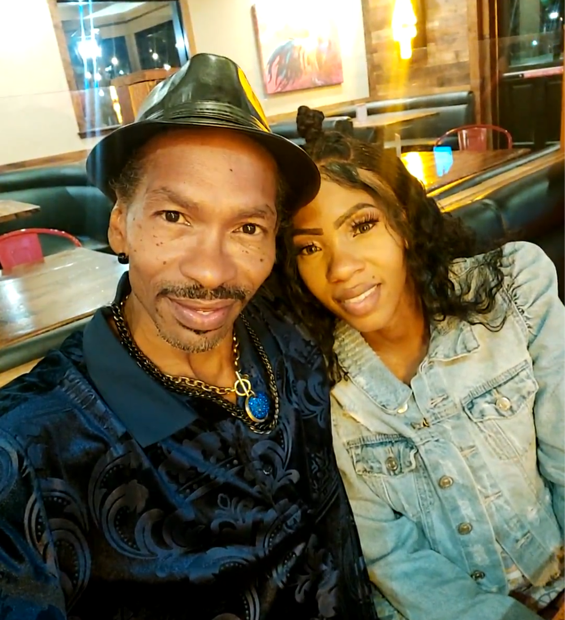 Antonio Harris with his daughter, Tonishea Harris.