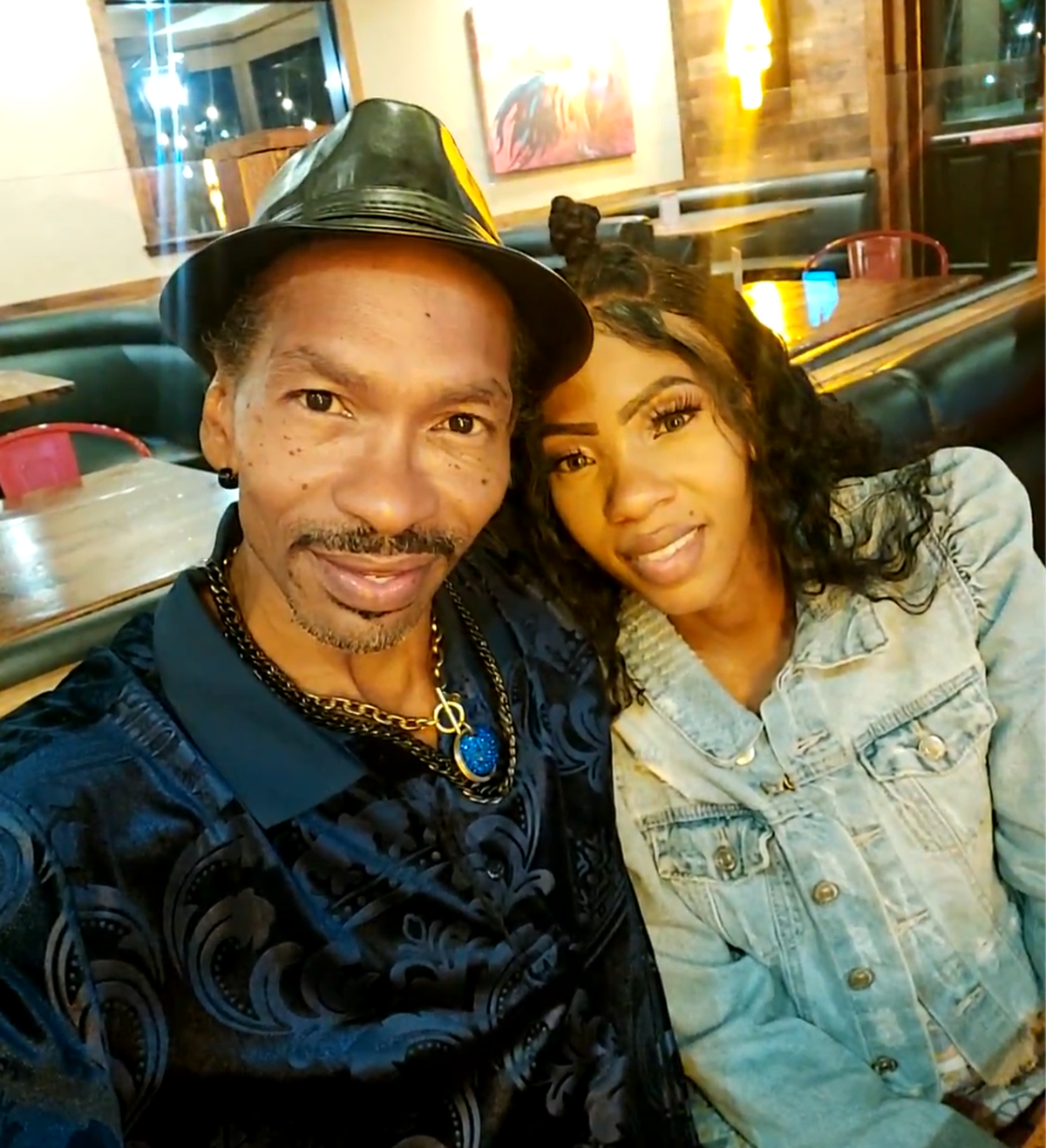 Antonio Harris with his daughter, Tonishea Harris.