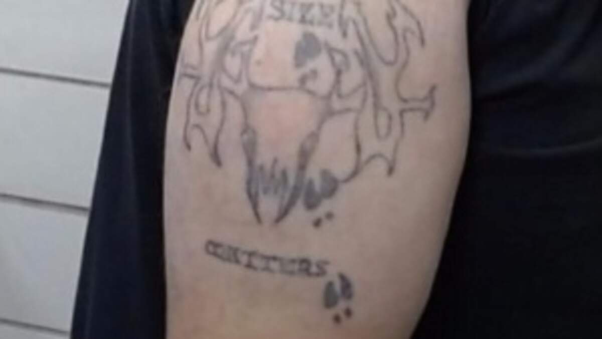 James Lee Kirby’s is wanted by DPS for multiple accounts of Sexual Assault. He has multiple tattoos one of which is a large animal skull that reads “Size matters.”