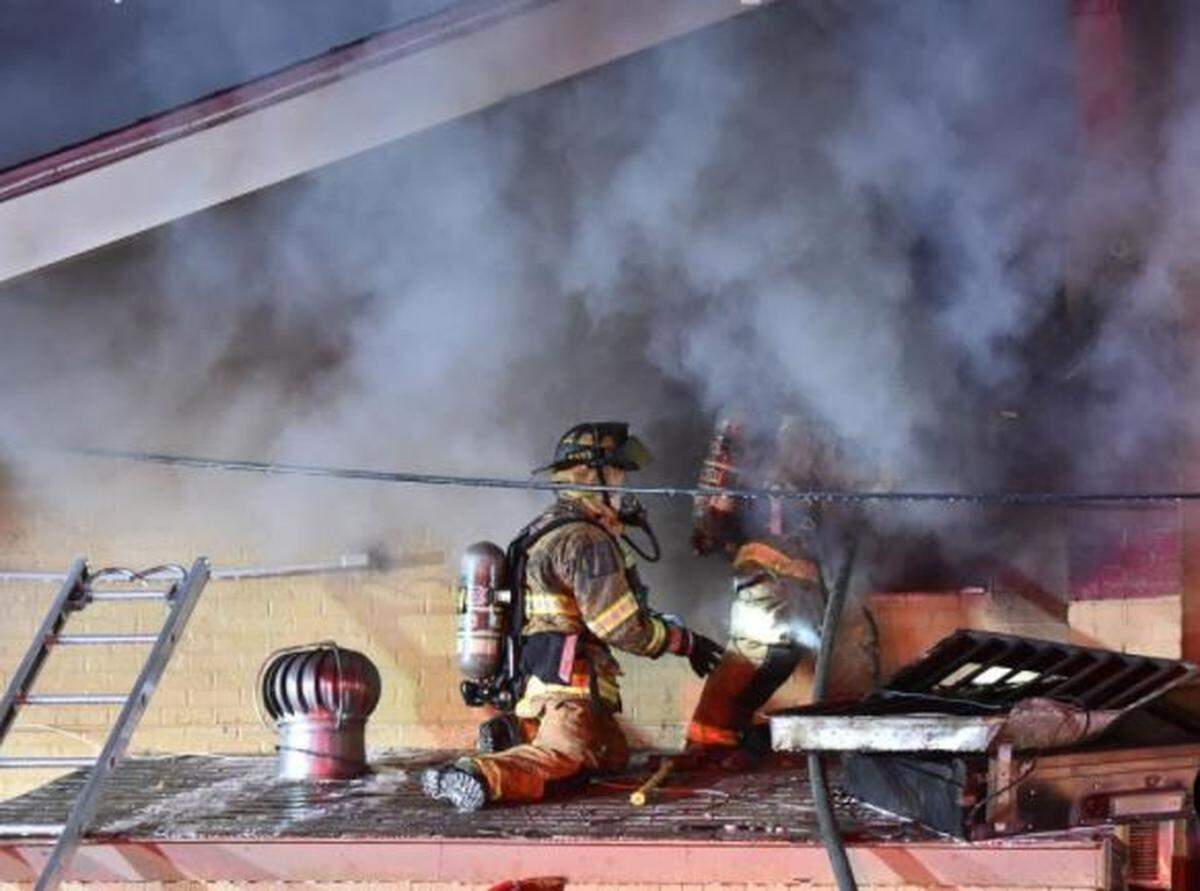 Firefighters combat blaze at a popular Euless eatery on Saturday and then find one person dead inside