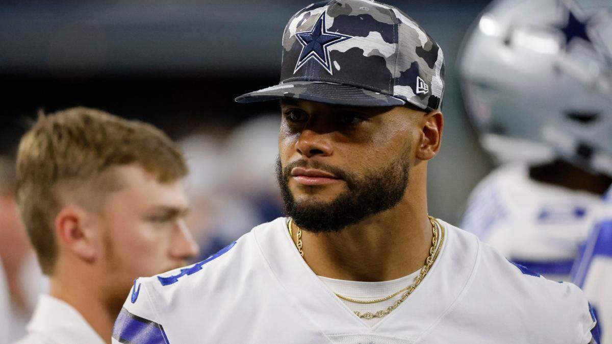 Dallas Cowboys quarterback Dak Prescott is only player at his position on active roster because team wanted to keep more defensive players.