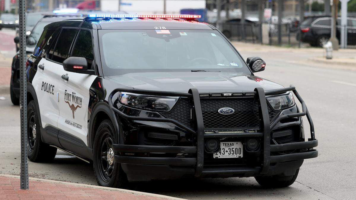 Archive photo of a Fort Worth police vehicle. One person was critically injured after a crash with a Fort Worth police car early Sunday, police said.