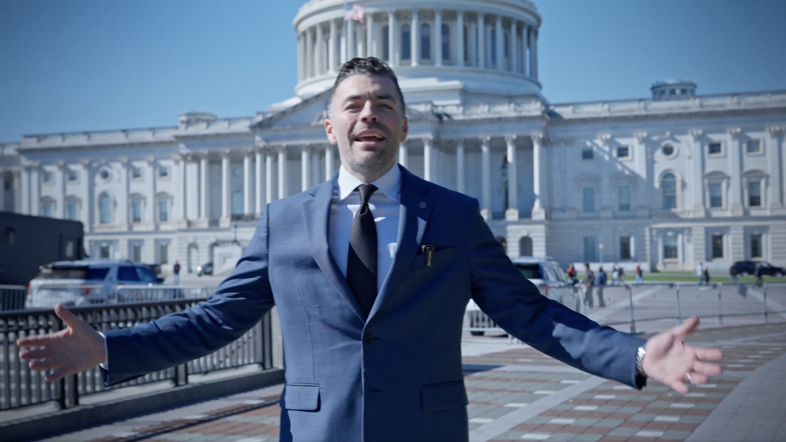 Rep. Nate Schatzline, standing in front of the White house announces his resignation and partnership with Pastor Paula White-Cain’s National Faith Advisory Board Rep. Nate Schatzline, standing in front of the White house announces his resignation and partnership with Pastor Paula White-Cain’s National Faith Advisory Board