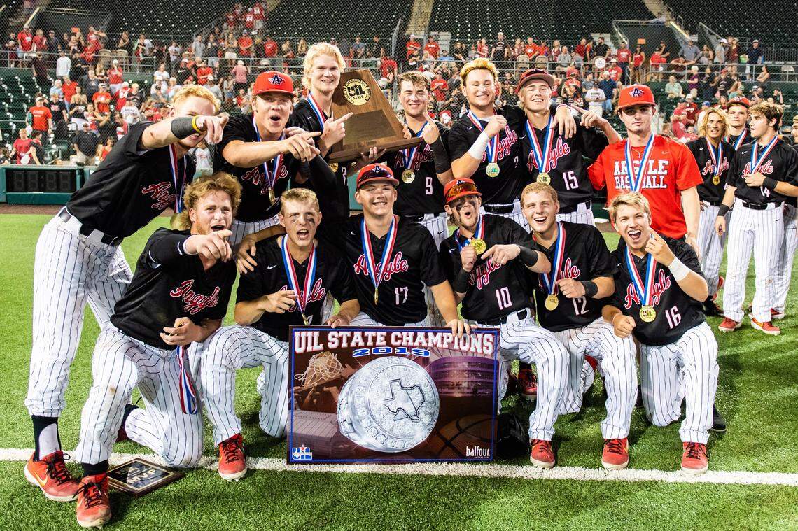 Argyle defeated Sweeny 6-3 to win the 4A state title for the second straight season, Thursday June 6, 2019.
