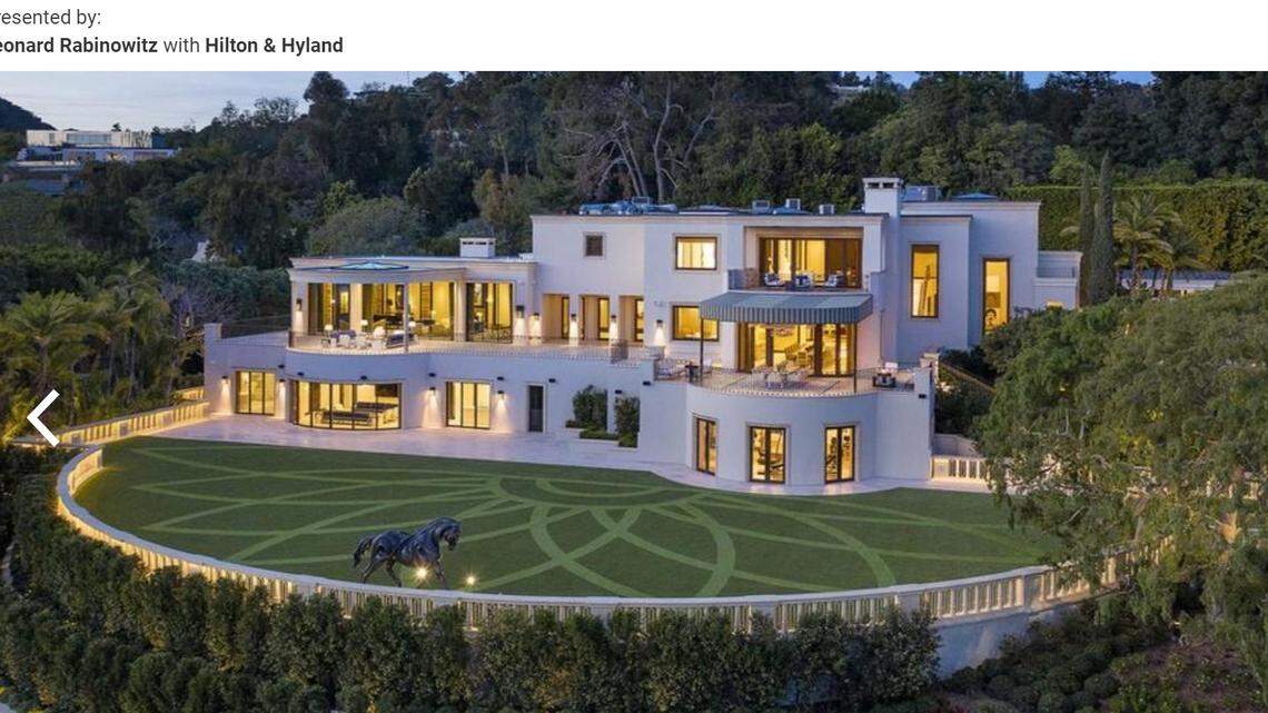 The estate resides on a 2.69-acre lot in the Benedict Canyon area.
