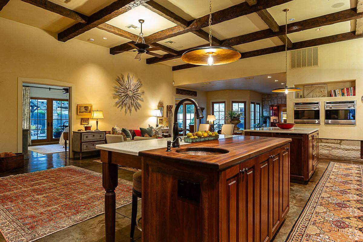 Kitchen and living area