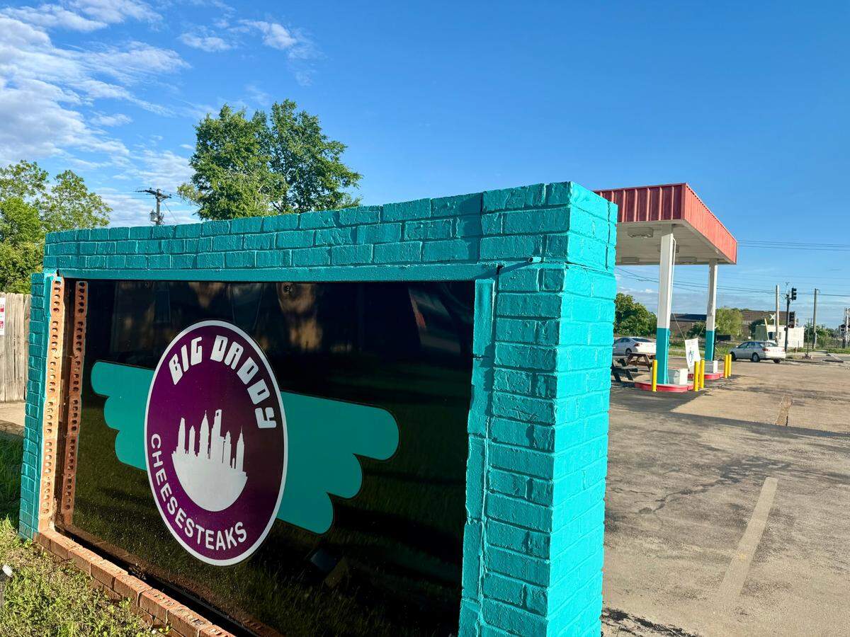Big Daddy Cheesesteaks is in a 65-year-old former gas station-convenience store near the OId Town Smithfield neighborhood of North Richland Hills, Texas, seen May 11, 2025.