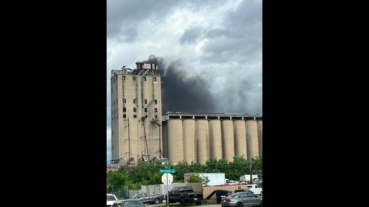 The Fort Worth Fire Department put out a fire Wednesday evening at the grain silos and grain elevator in Worth Heights.