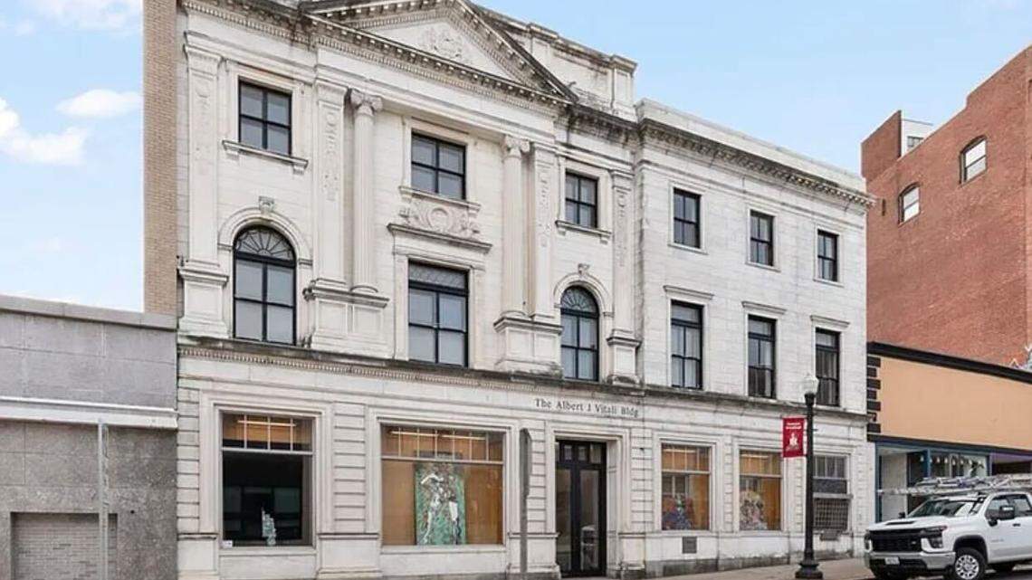 Its bank exterior holds a vintage, old world appeal.