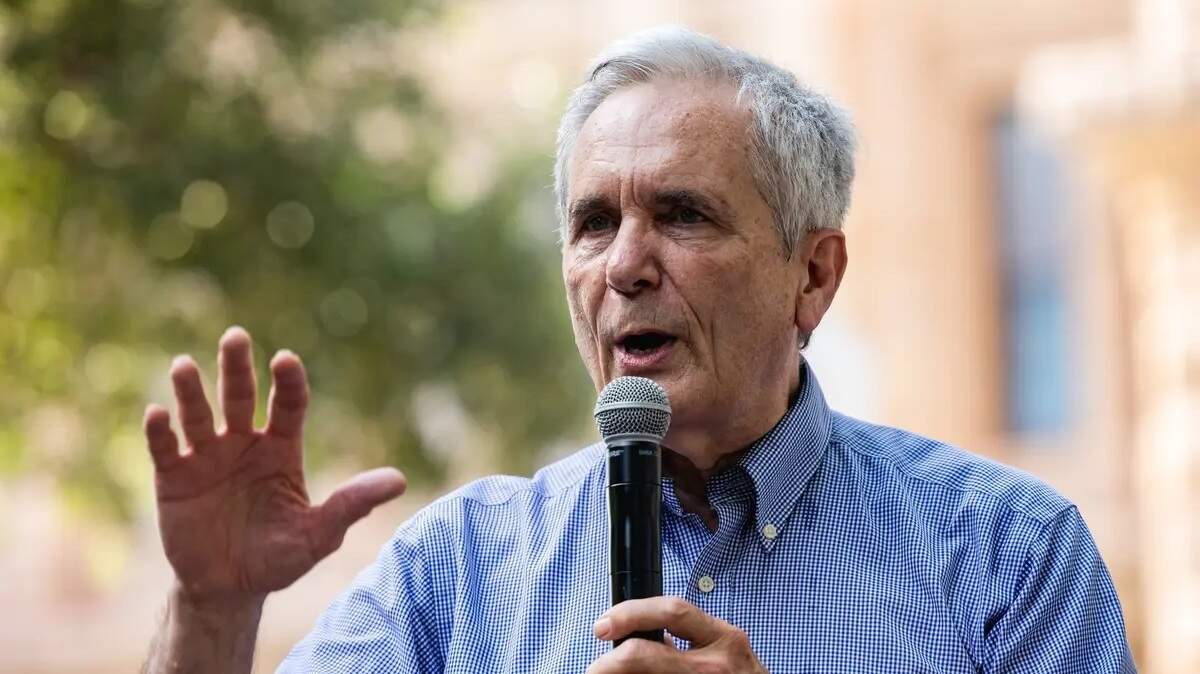 U.S. Rep. Lloyd Doggett, D-Austin, speaks at the at the Texas Capitol on June 20, 2021.