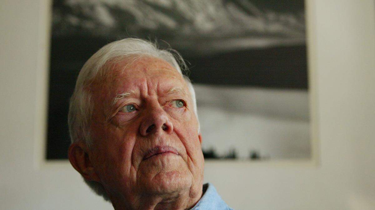 Former President Jimmy Carter in 2003, at his home in Plains, Georgia.