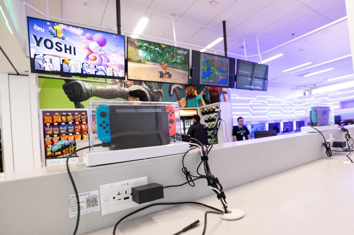 Gameway video game lounge also has Nintendo Switch consoles to go along with the other video game options provided.