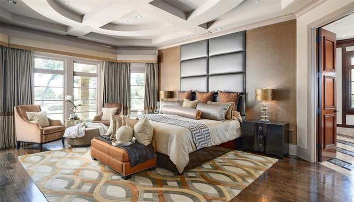 A Southlake mansion built by former NBA star Jermaine O’Neal is for sale for $9,999,900. The house is more than 16,400 square feet and includes eight bedrooms, 10.5 baths, a deluxe pool, and a full-sized, indoor basketball court.