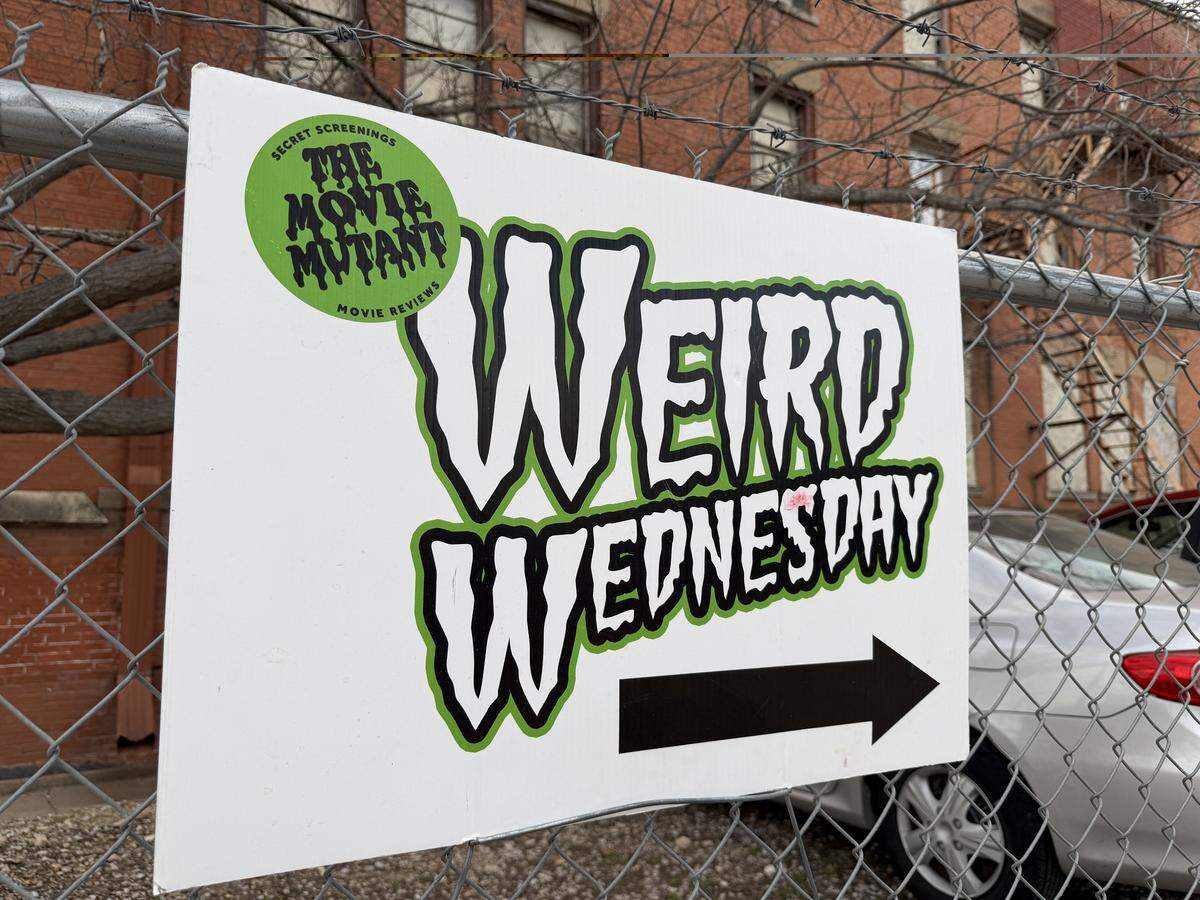 A sign for Weird Wednesday outside Southside Preservation Hall on Wednesday, Jan. 7, 2026.