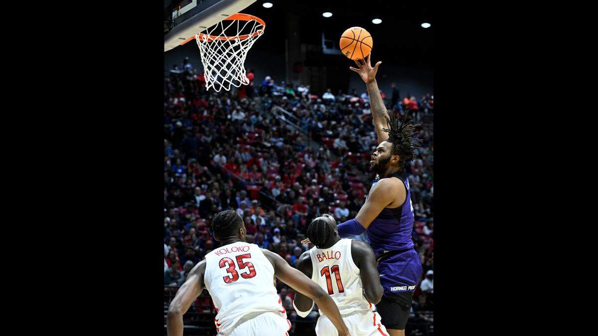 TCU center Eddie Lampkin nearly pushed the ninth-seeded Horned Frogs to a win against top-seeded Arizona on Sunday night in the second round of the NCAA Tournament. Arizona won in overtime, 85-80.
