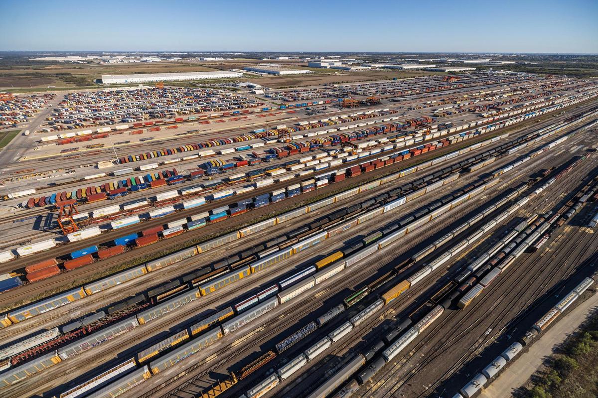 The BNSF Alliance Intermodal Facility in far north Fort Worth on Wednesday, Nov. 13, 2024.