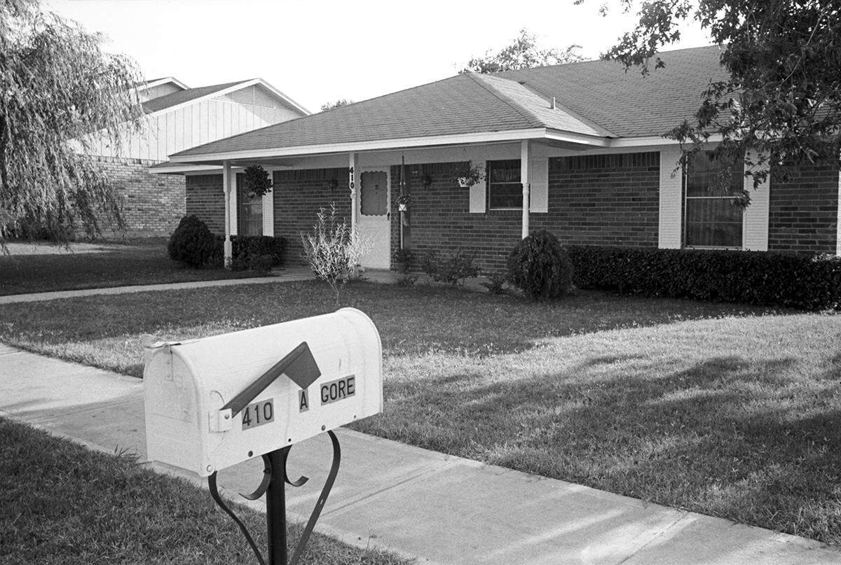 Exterior shot of the home of Betty and Allan Gore on 410 Dogwood Drive in Wylie, Texas. Betty Gore, 30, was a schoolteacher in Wylie and was murdered by Candace Montgomery on June 13 in Gore's home with a 3-foot ax.