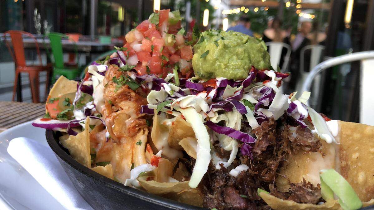 Combination nachos at Wild Salsa, along West Second Street between Throckmorton and Taylor streets.