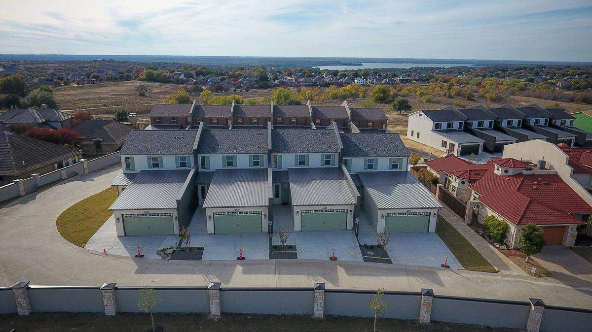 The new townhomes in a private, gated community of Lake Country Villas offer a care-free lock-and-leave lifestyle.