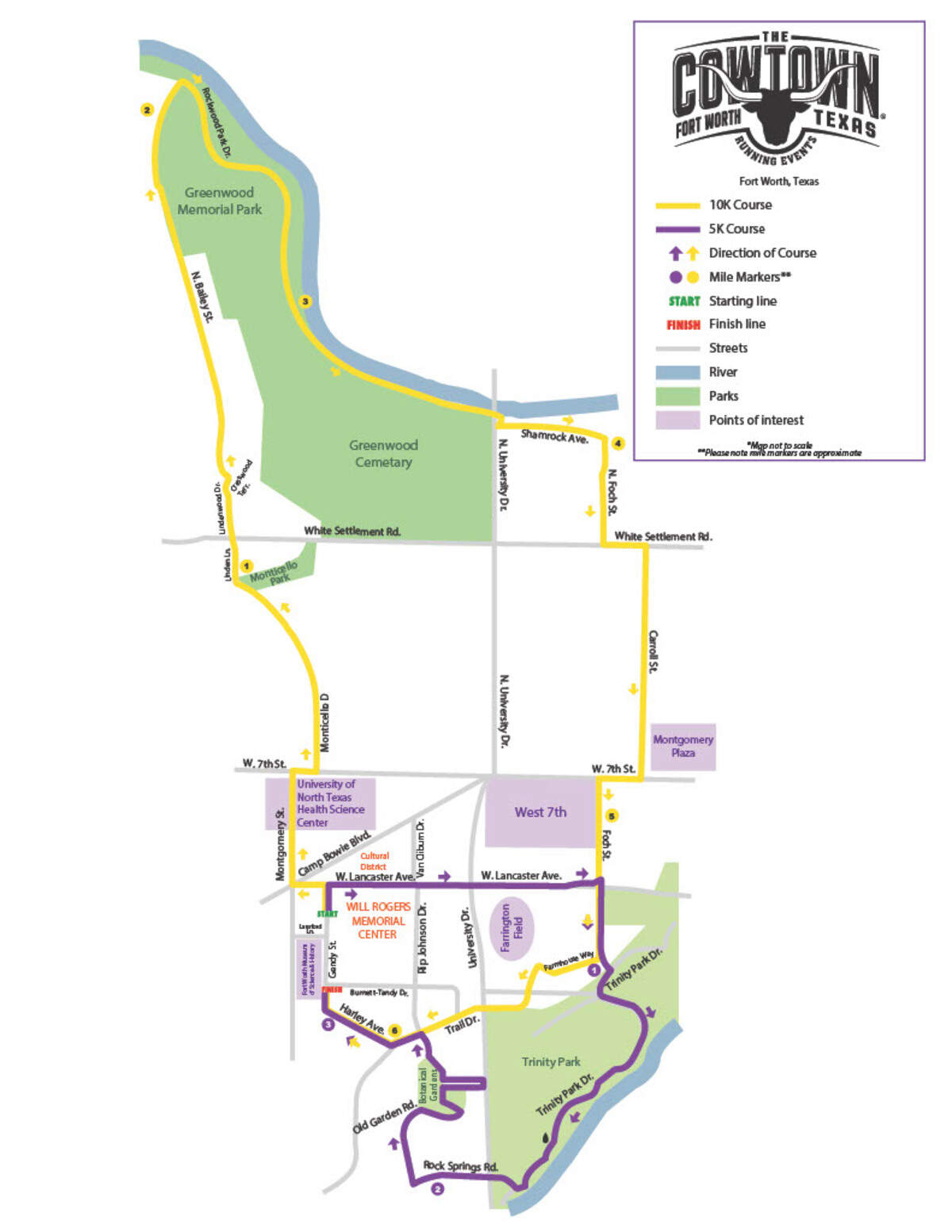 The Cowtown 5k and 10k will take place on Saturday, Feb. 22. All roads apart of the race path are expected to be blocked off.