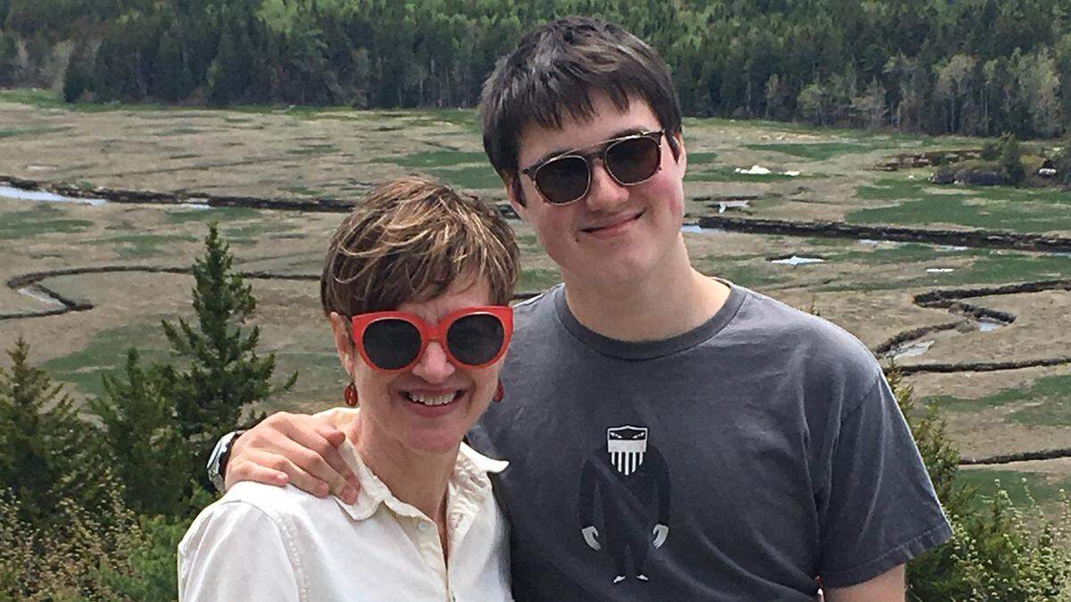 Ann Beeson of Austin will celebrate Mother's Day with her son, Oscar Kimzey.