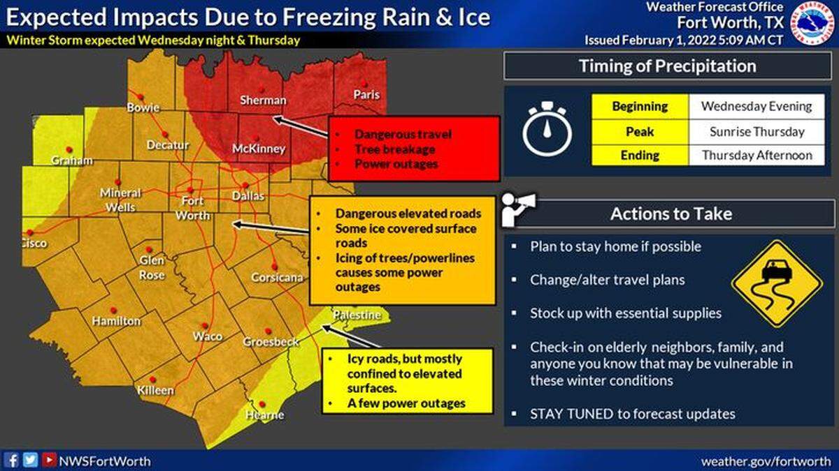 Wednesday night into Thursday are expected to be the coldest days of the week, and the season, so far, as they’re placed under a Winter Storm Watch from 6 p.m. Wednesday to 6 p.m. Thursday.