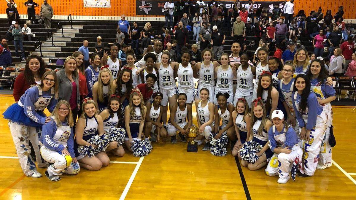 Fort Worth Boswell downs Fort Worth Arlington Heights in the area-round of the Class 5A UIL state girls basketball playoffs at Haltom High School. Feb. 14, 2019.