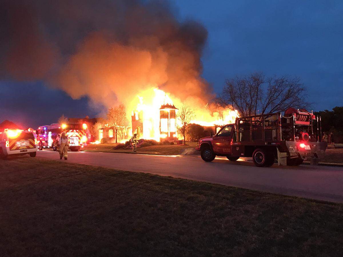 A house on Bella Flora Court in Tarrant County was a total loss after an explosion and fire April 6.