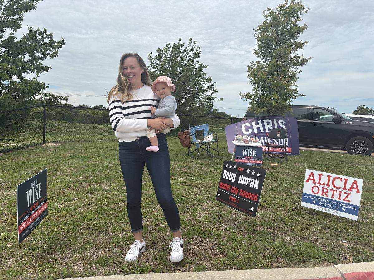 Jasmin Wise was the only Haslet city council candidate elected on May 2, 2026 who was not an incumbent. She beat out James Watkins by 14 votes, per unofficial results.