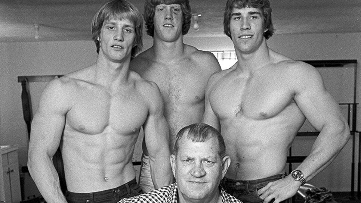 Historical Von Erich family photos in the wrestling ring captured by Star-Telegram cameras