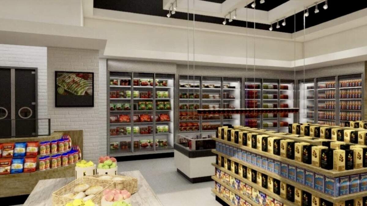 The new Neighbor’s House Grocery will replace a bank at Sixth and Lamar streets.