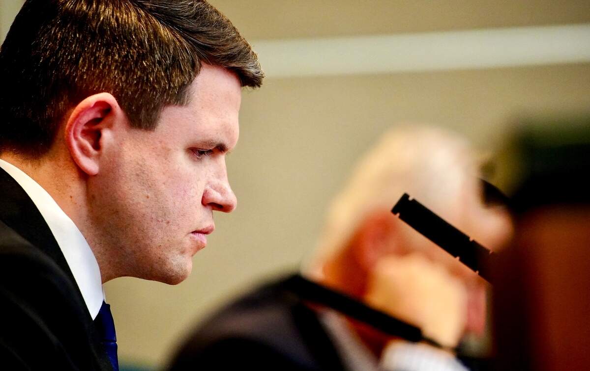 Rep. James Talarico discusses parts of a education bill during the 89th Texas Legislative Session at the John H. Reagan State Office Building on Thursday, April 3, 2025.