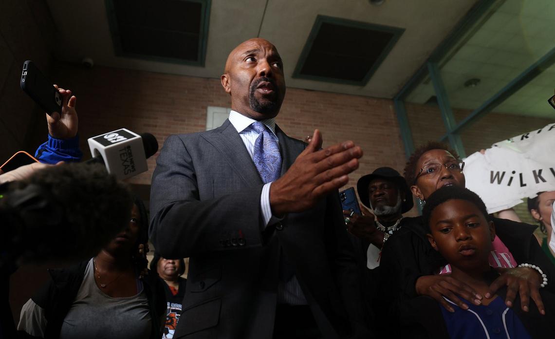 The Johnson family attorney Daryl Washington demands the release of the full video of Anthony Johnson Jr.’s death on Thursday, May 30, 2024, in downtown Fort Worth. Anthony Johnson Jr. was killed while in custody at the Tarrant County Jail in April.