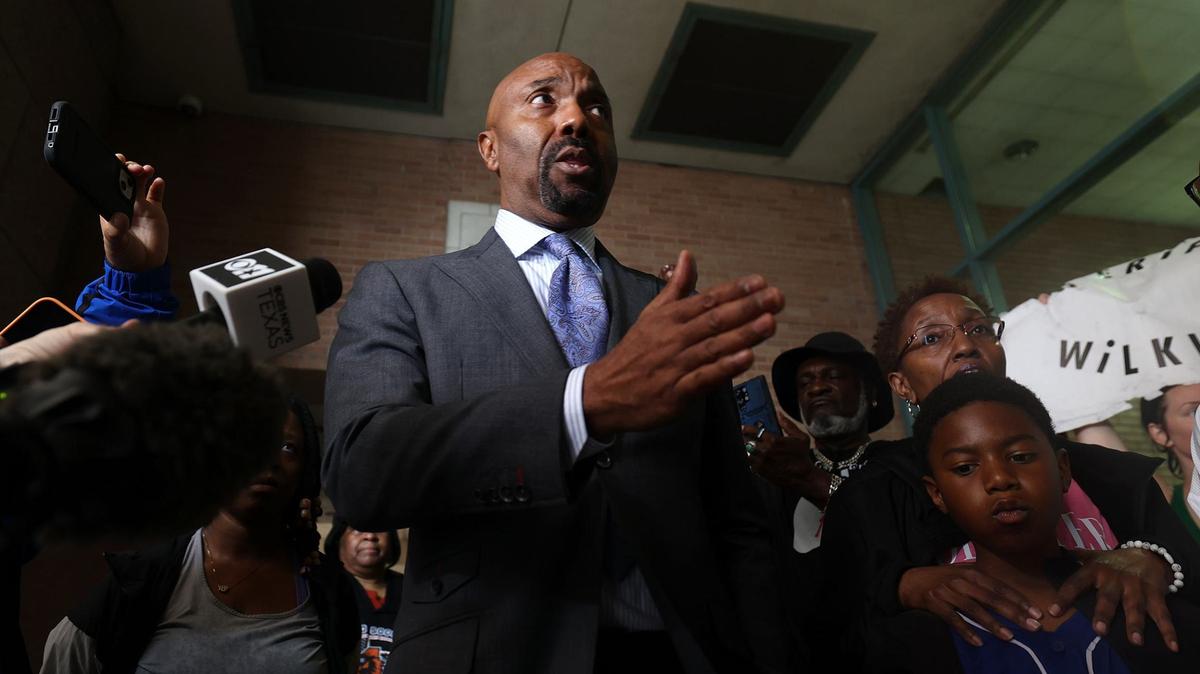 The Johnson family attorney Daryl Washington demands the release of the full video of Anthony Johnson Jr.’s death on Thursday, May 30, 2024, in downtown Fort Worth. Anthony Johnson Jr. was killed while in custody at the Tarrant County Jail in April.