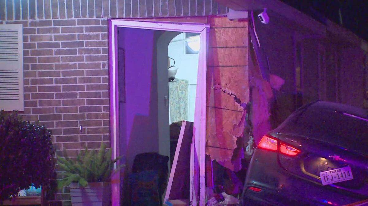 A 19-year-old man died and another person was injured after a car fleeing from a shooting crashed into a Fort Worth home Thursday night, police said.