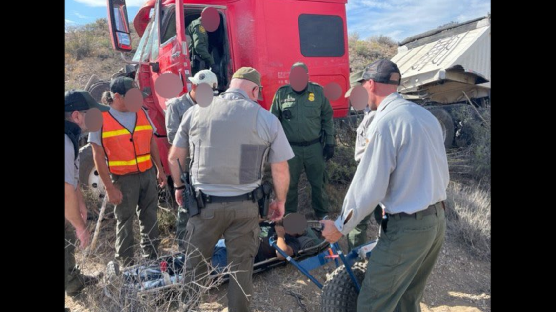 A truck driver crashed into a ravine at Big Bend National Park in Texas, officials said.