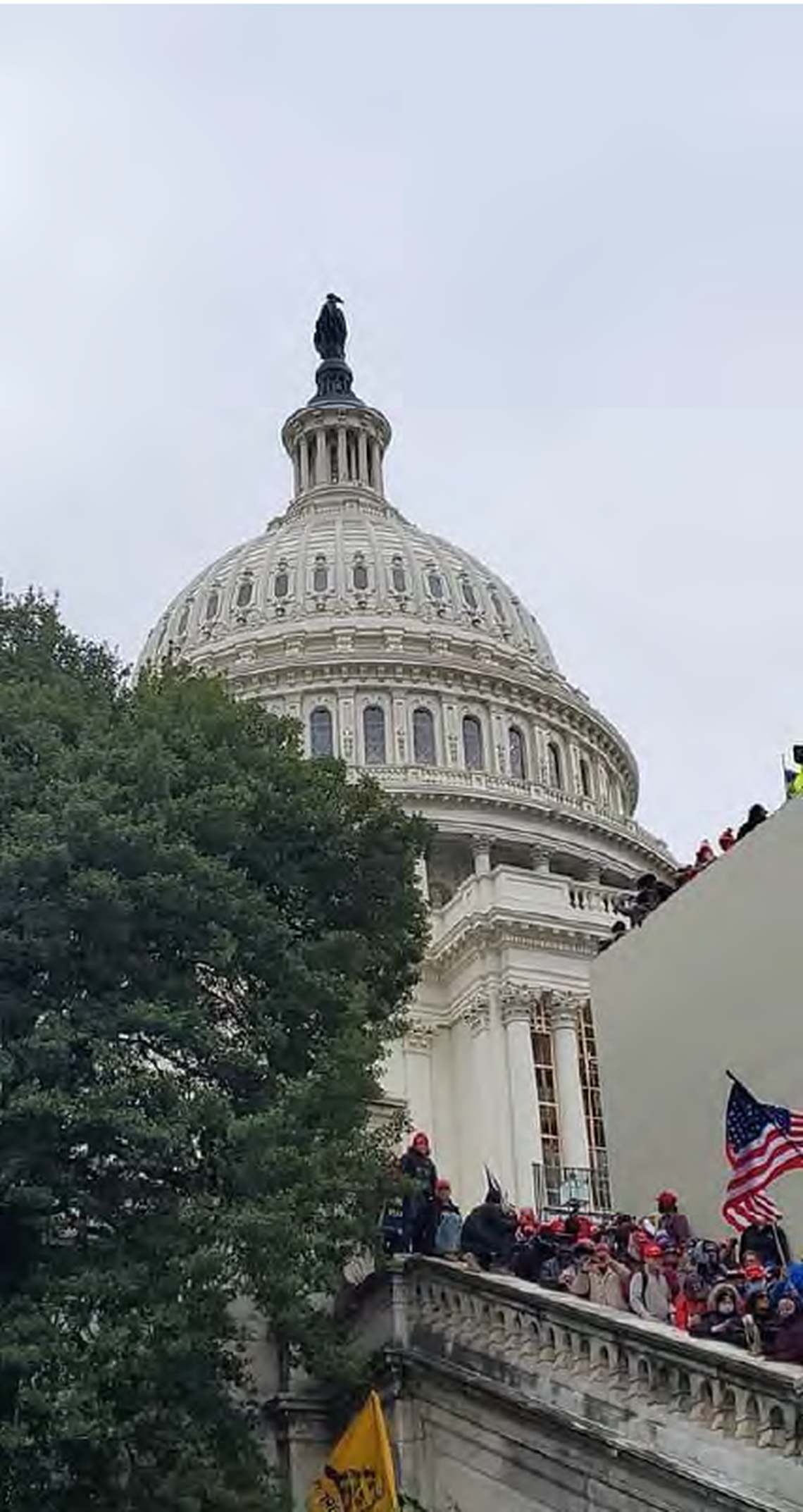 Photos of the Jan. 6, 2021, insurrection posted to Facebook by Roxanne Mathai