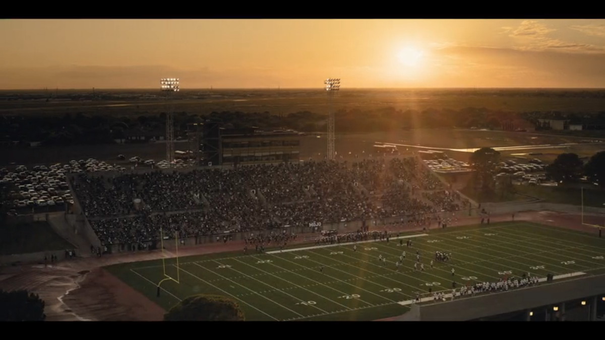 Ratliff Stadium in “Landman” episode 1.