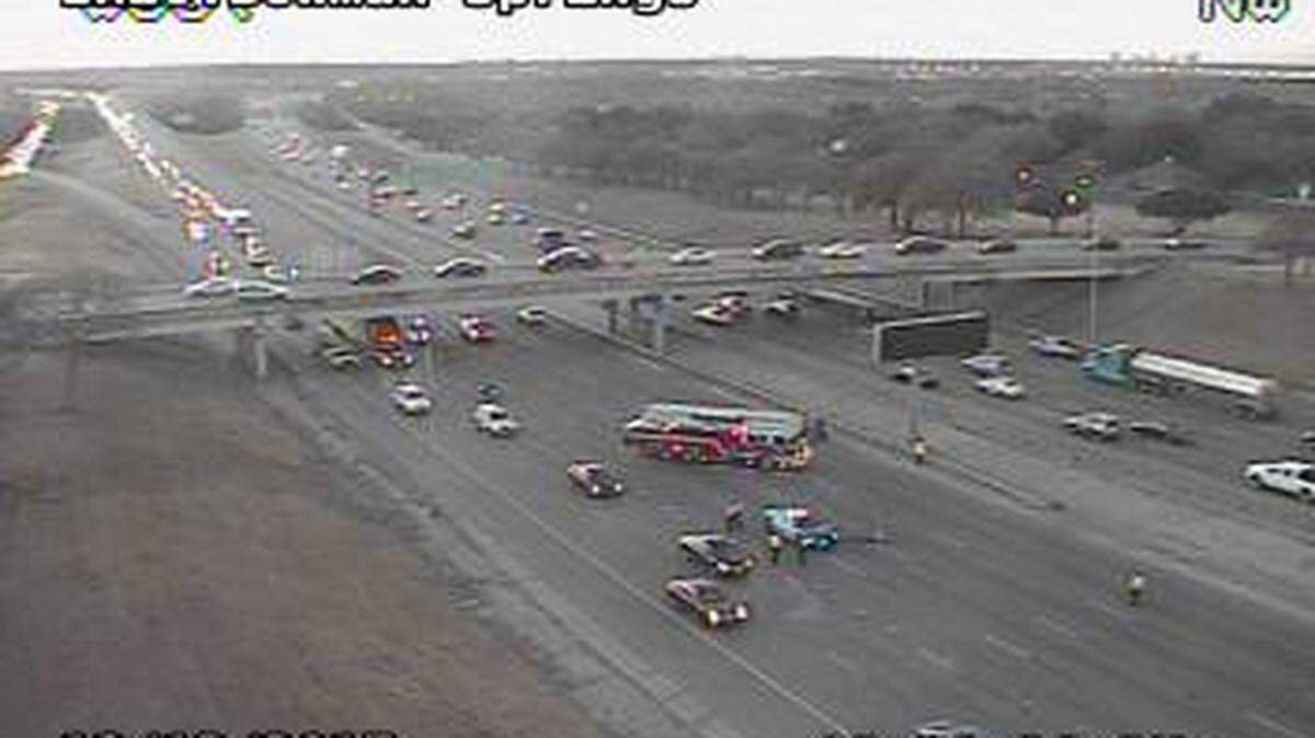 Interstate 20 at Bowman Springs, where someone appeared to jump off an overpass, police said.