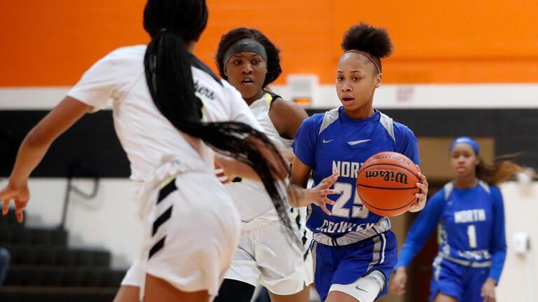 PHOTOS: North Crowley edges Keller Fossil Ridge in girls basketball bi-district showdown
