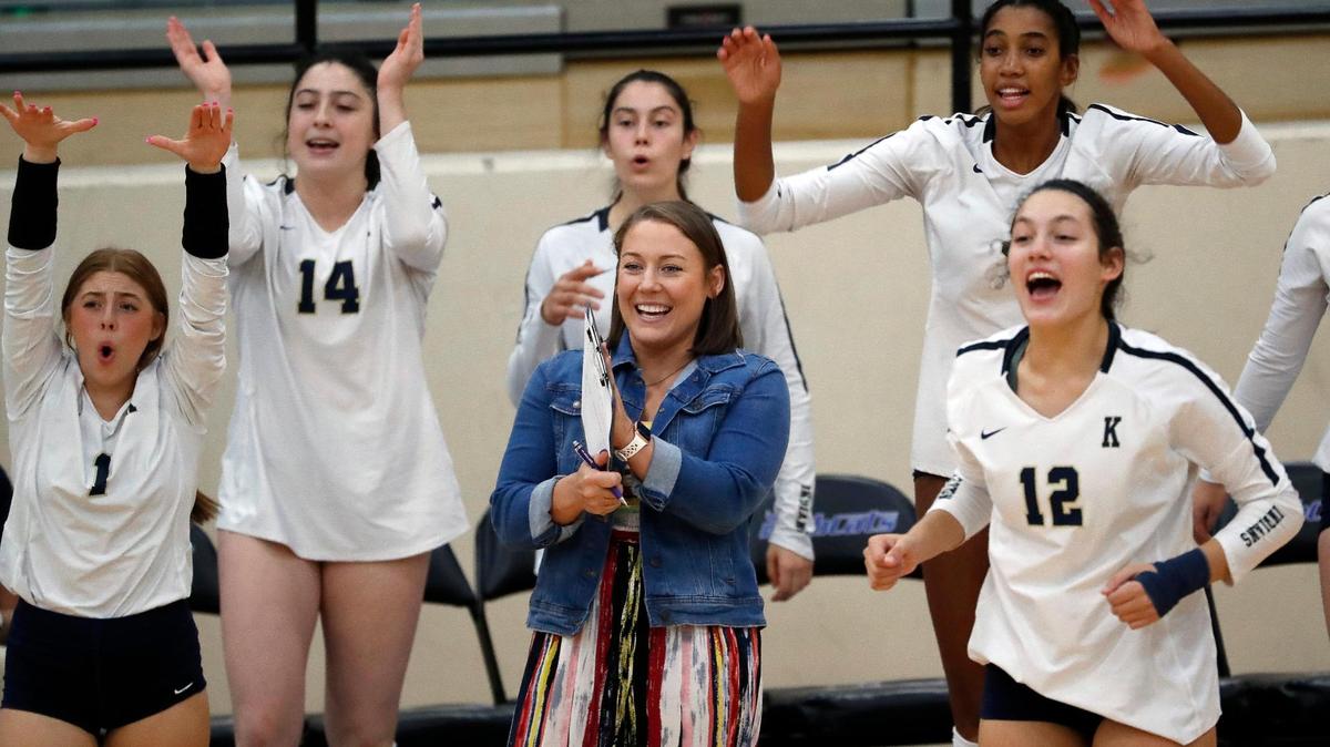Keller head coach Danielle Barker and the Indians are headed to the UIL volleyball state tournament this week. Barker is in her first year with the program. Keller also went to the state tournament last season.