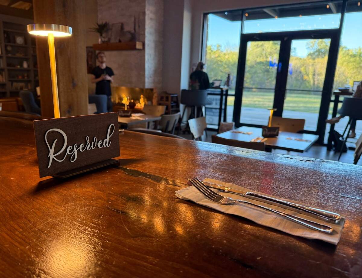 A table set for dinner at the Grounds and Gold Co. restaurant, coffee shop and bakery in Dalworthington Gardens, Nov. 18, 2024.