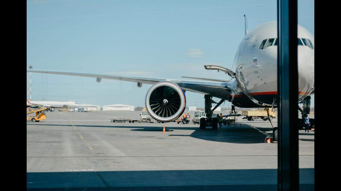 A man was caught hiding in an airplane’s landing gear at Bush Intercontinental Airport in Houston, Texas. He was trying to catch a flight (not the one pictured) to Miami, and it’s not the first time, officials say.
