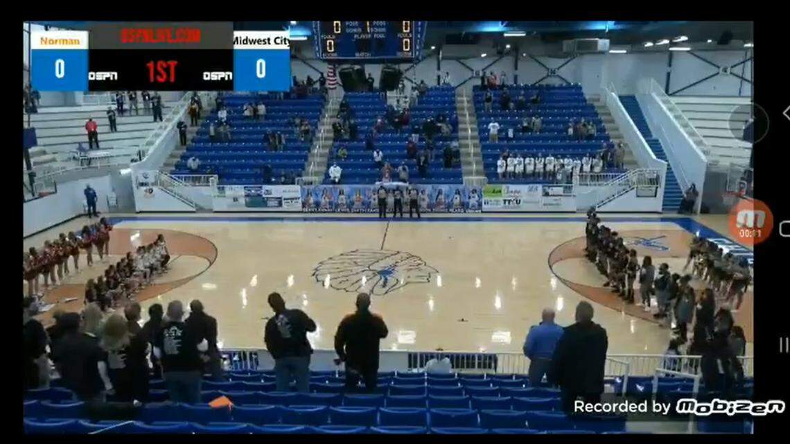 An announcer for an online broadcast of a girls high school basketball game was caught saying racist comments directed at players after they took a knee during the national anthem.