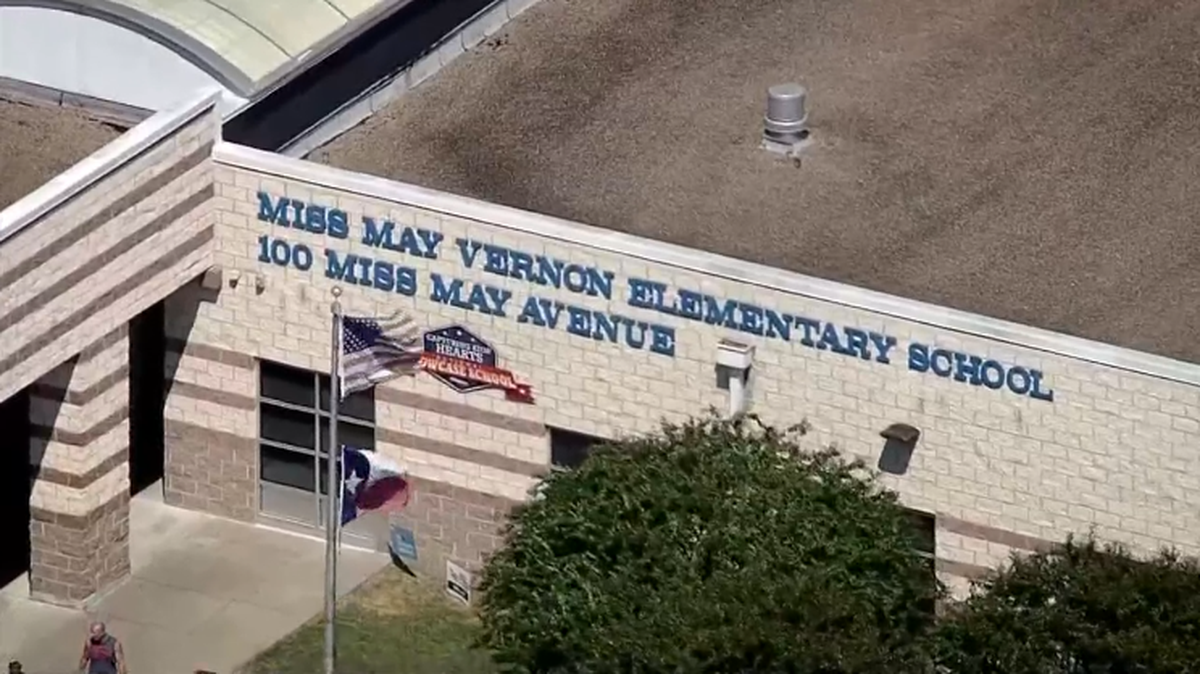Melissa Williams, a crossing guard for Royse City, Texas, Independent School District, died after she was hit by a vehicle at Miss May Vernon Elementary. Screengrab from WFAA.