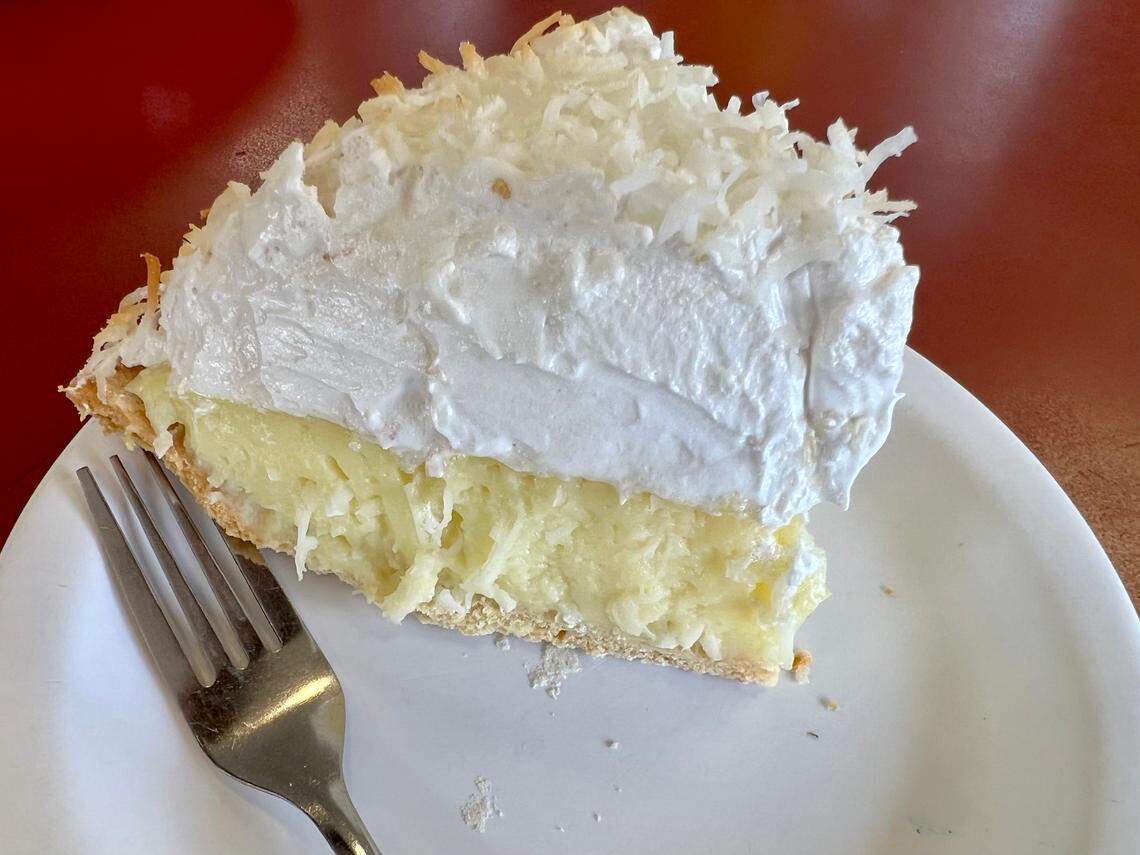 Coconut pie at Mama’s Daughters’ Diner in Irving.