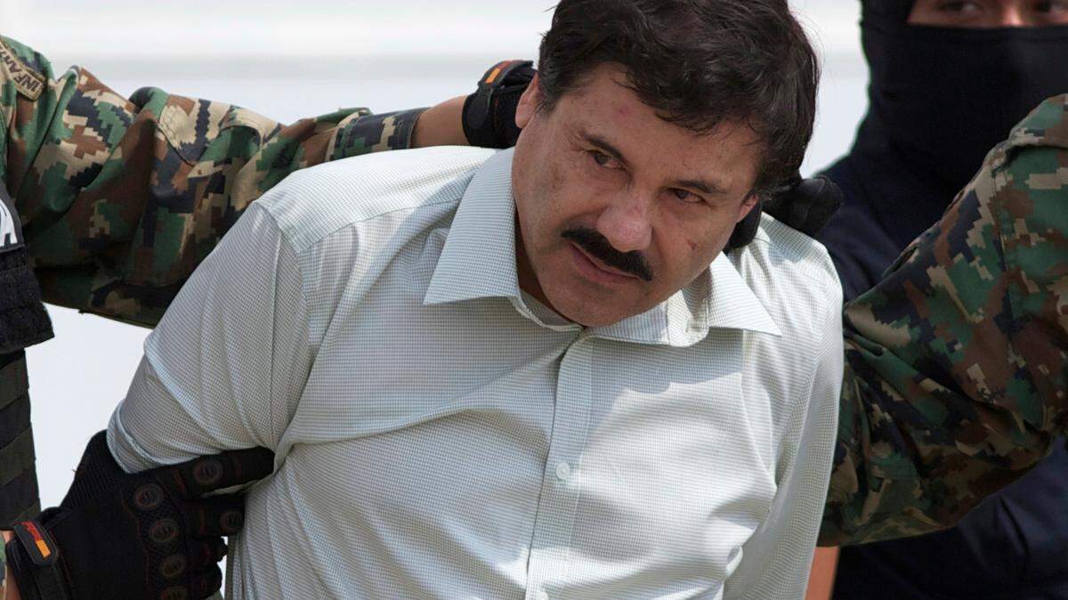 Joaquin "El Chapo" Guzman, the head of Mexico's Sinaloa Cartel, was escorted to a helicopter in Mexico City following his capture overnight in the beach resort town of Mazatlan in 2014.  The lawyer for Guzman says his client's mental health is deteriorating and that he's seeking a psychological evaluation for Guzman before he goes to trial later this year in federal court in New York.
 The lawyer spoke outside court following a pretrial hearing.